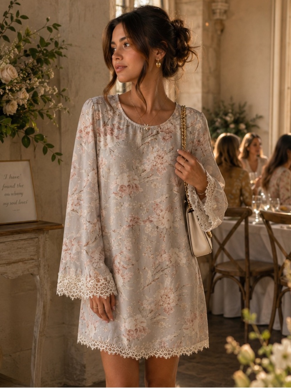Zimmermann Floral Lace Swing Mini Dress